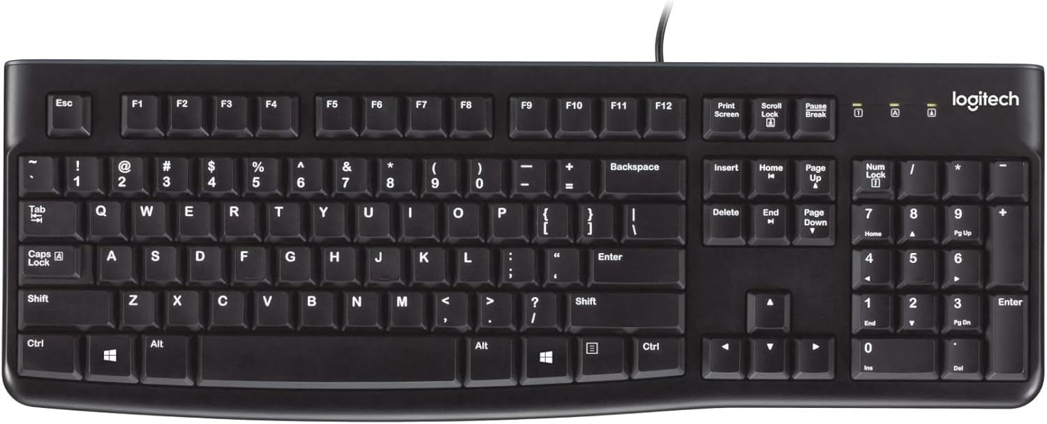 Logitech K120 USB Keyboard for PC - Black - Image 9