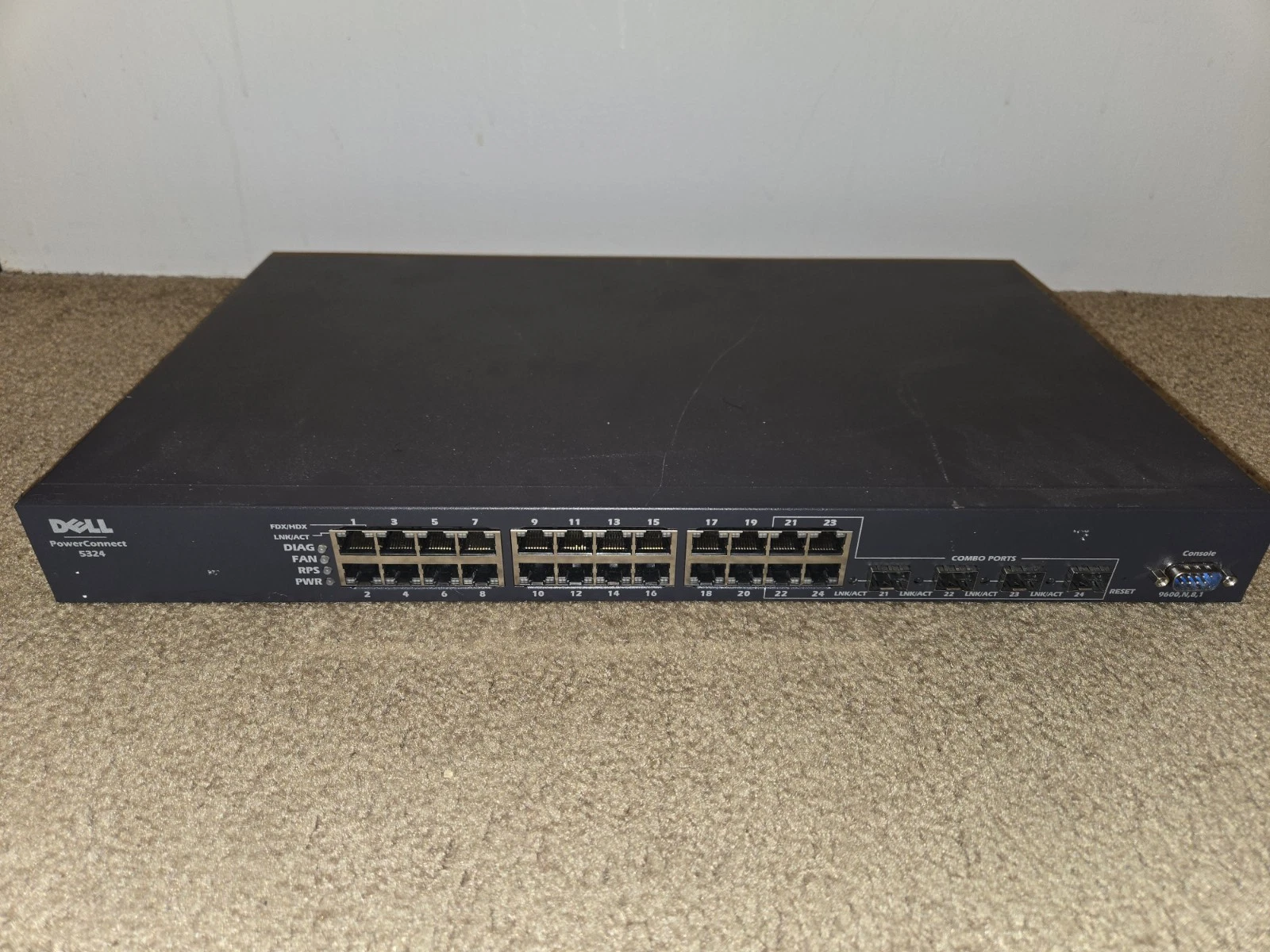 Dell POWER CONNECT 5324 24 port gigabit Managed Switch