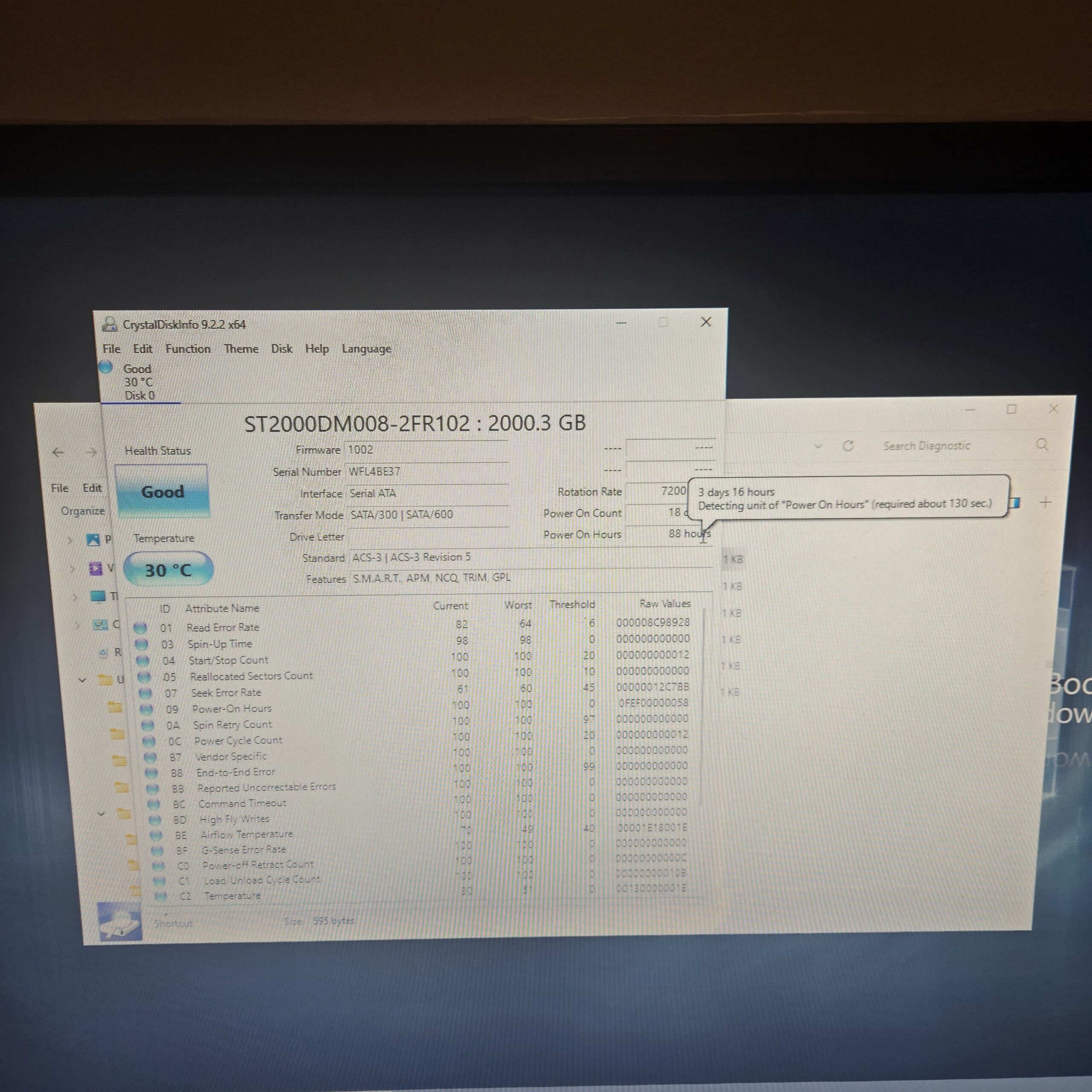 Seagate BarraCuda 2TB 3.5" SATA HDD ST2000DM008 – 4 days power on - Image 3
