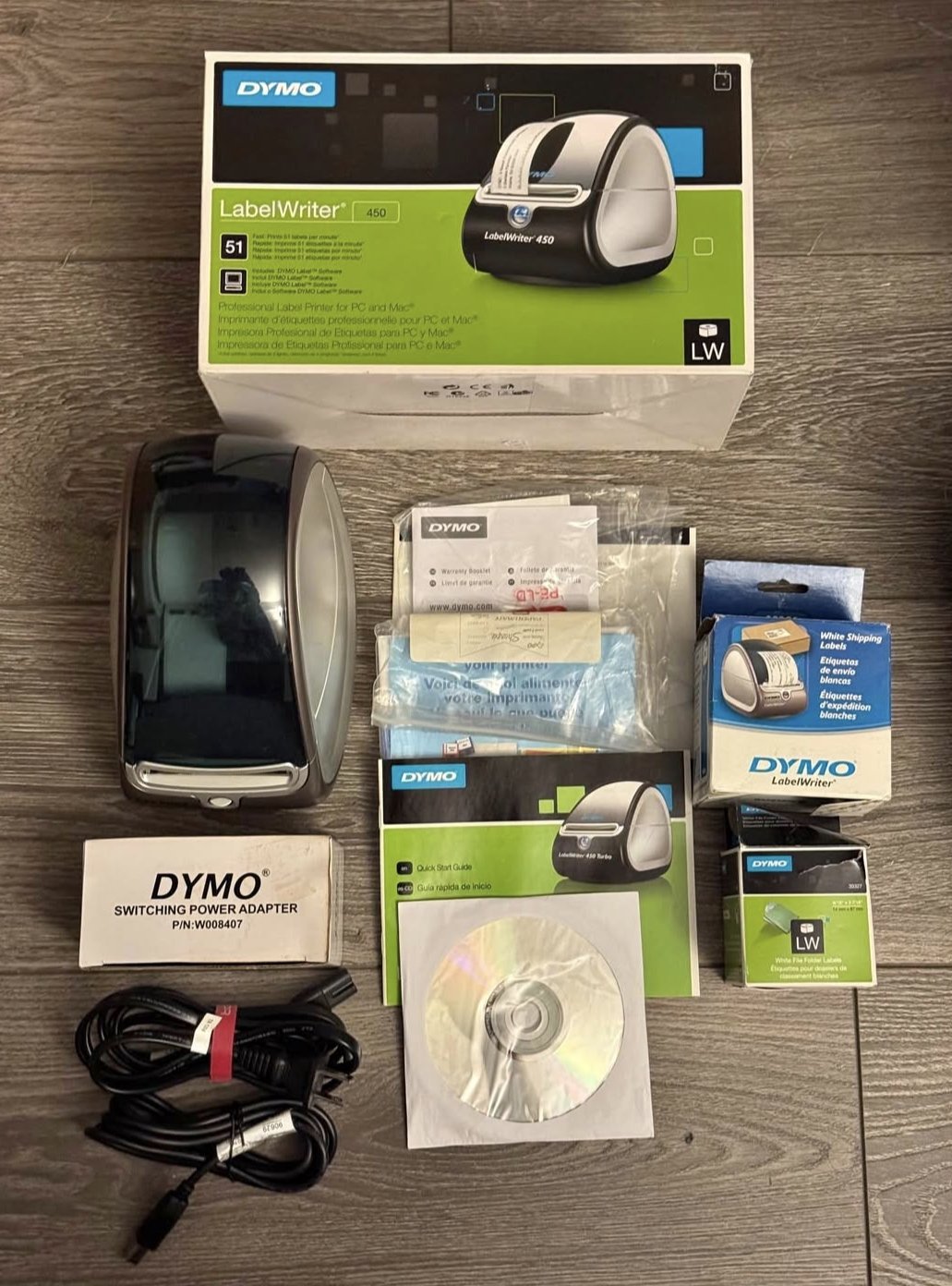 DYMO LabelWriter 450 Thermal Label Printer w/ Box Tested Excellent Cond