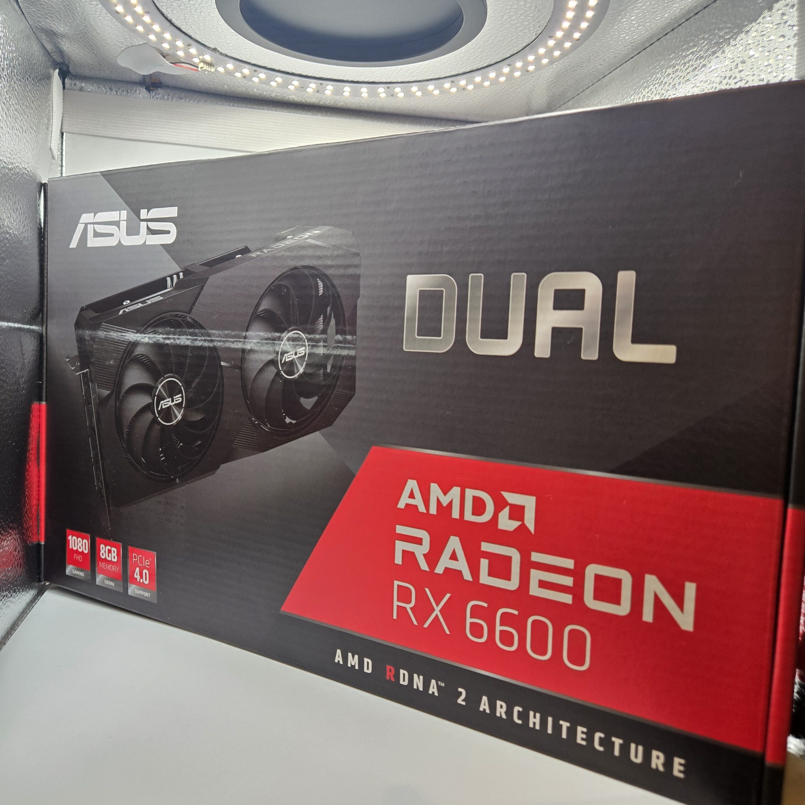 ASUS Dual Radeon RX 6600 8GB GDDR6 Graphics Card GPU Tested In Original Box - Image 2