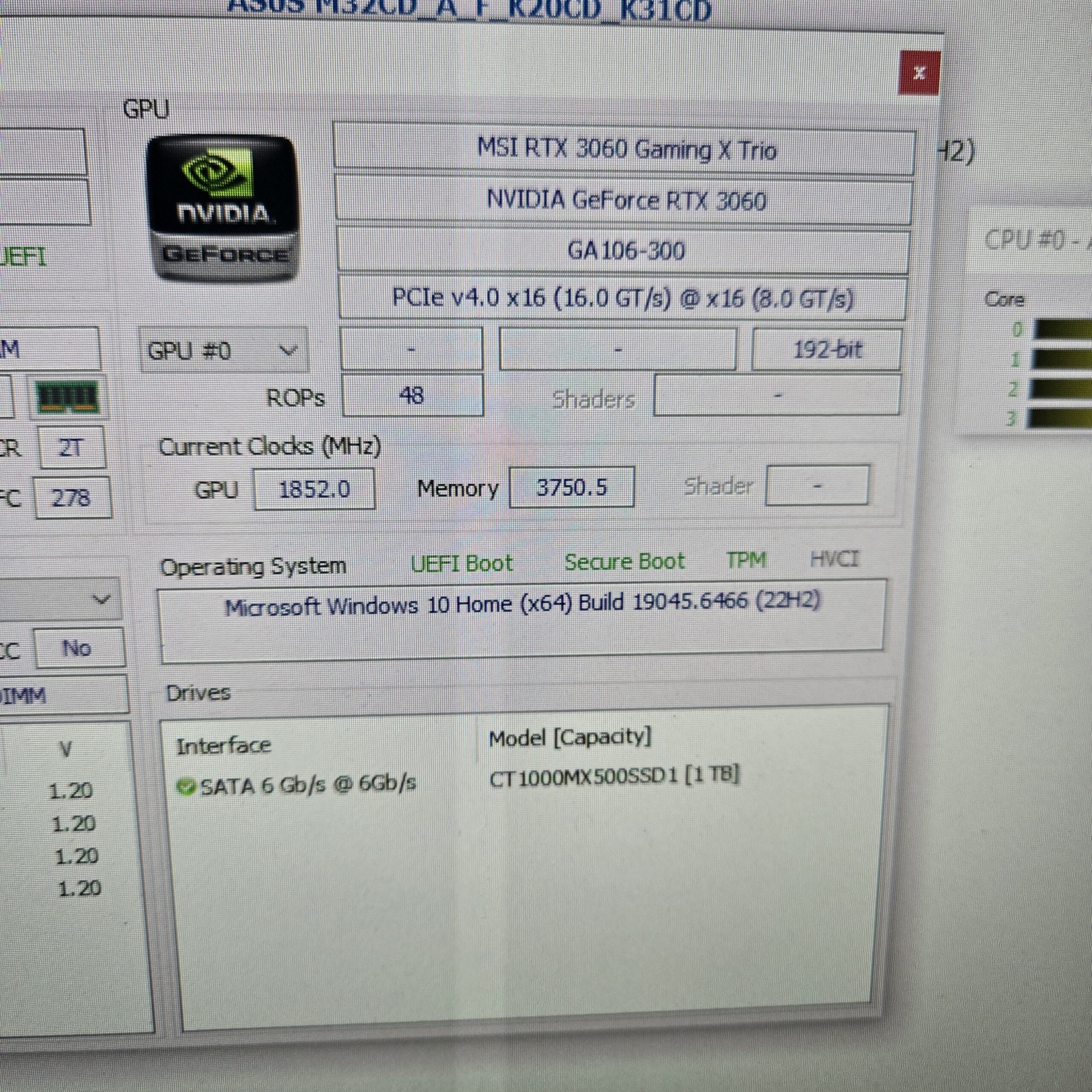 MSI GeForce RTX 3060 Gaming X Trio 12GB GDDR6 RGB Graphics Card GPU - Image 8