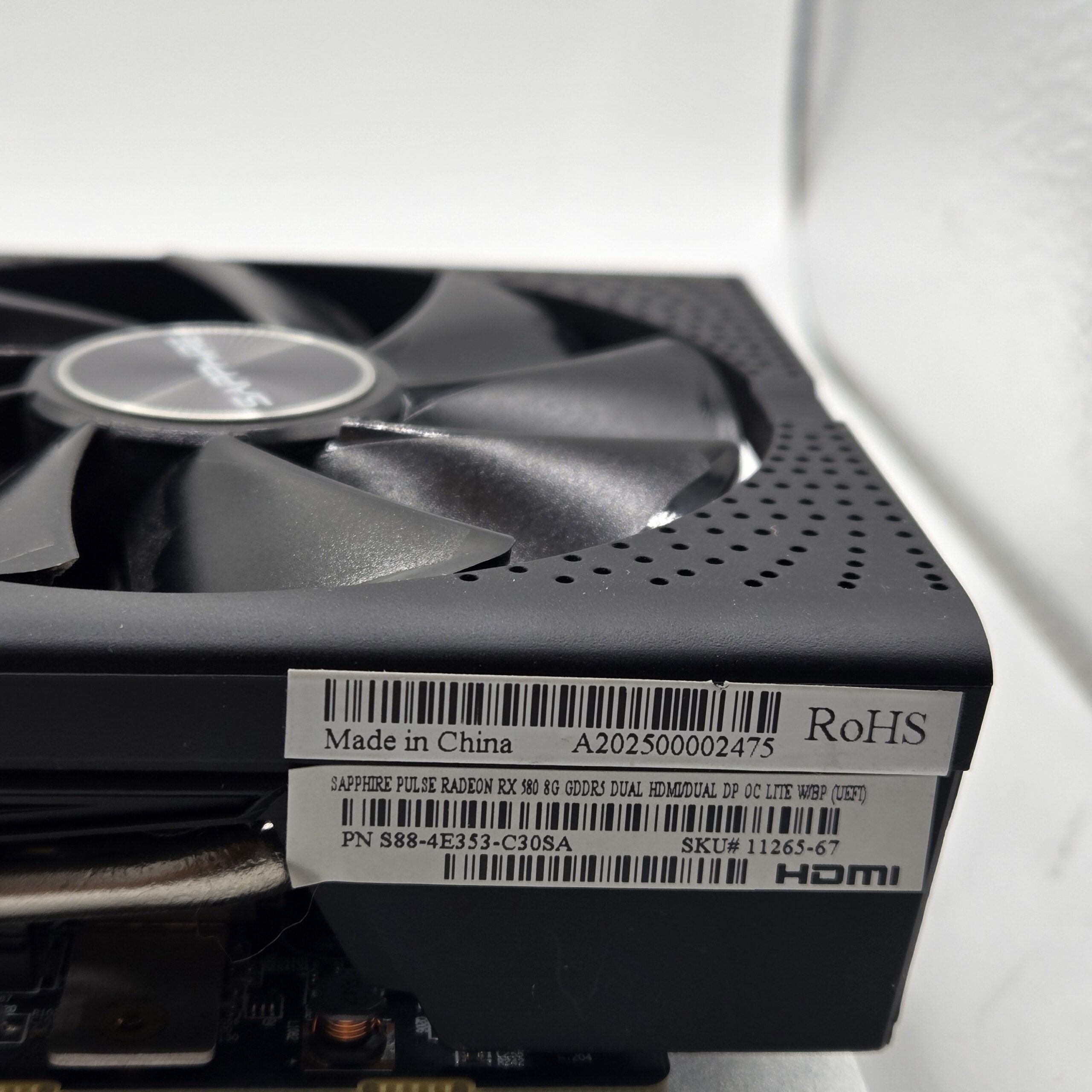 Sapphire Pulse AMD Radeon RX 580 8GB OC LITE Dual HDMI/DP w/BP Tested GPU - Image 4