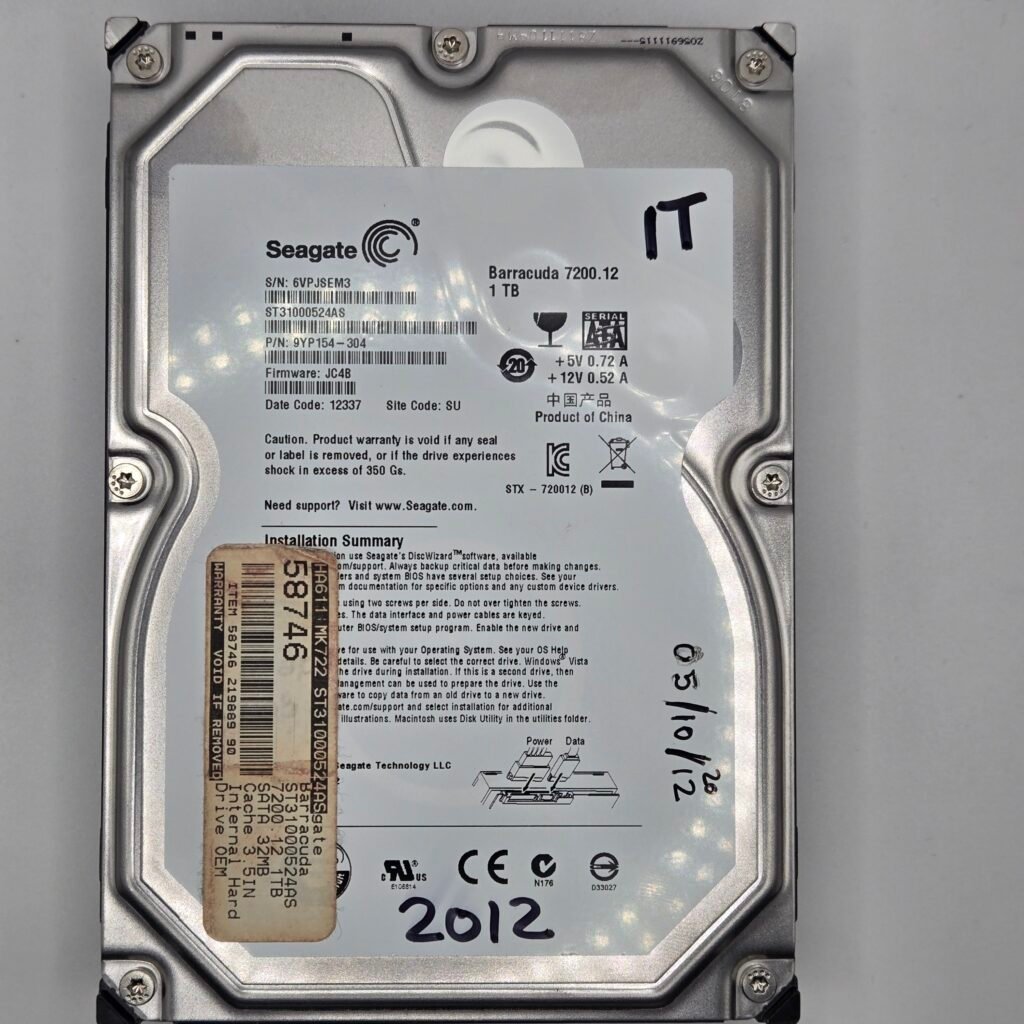 Seagate Barracuda 1TB ST31000524AS 3.5" SATA HDD Internal Hard Drive Tested Good