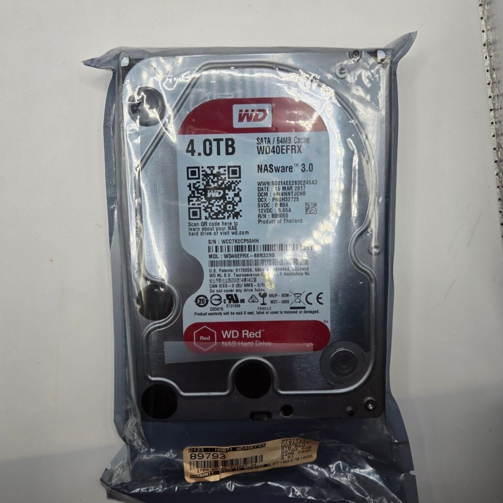 Western Digital 4TB WD Red NAS Hard Drive 3.5" HDD WD40EFRX - Brand New Sealed